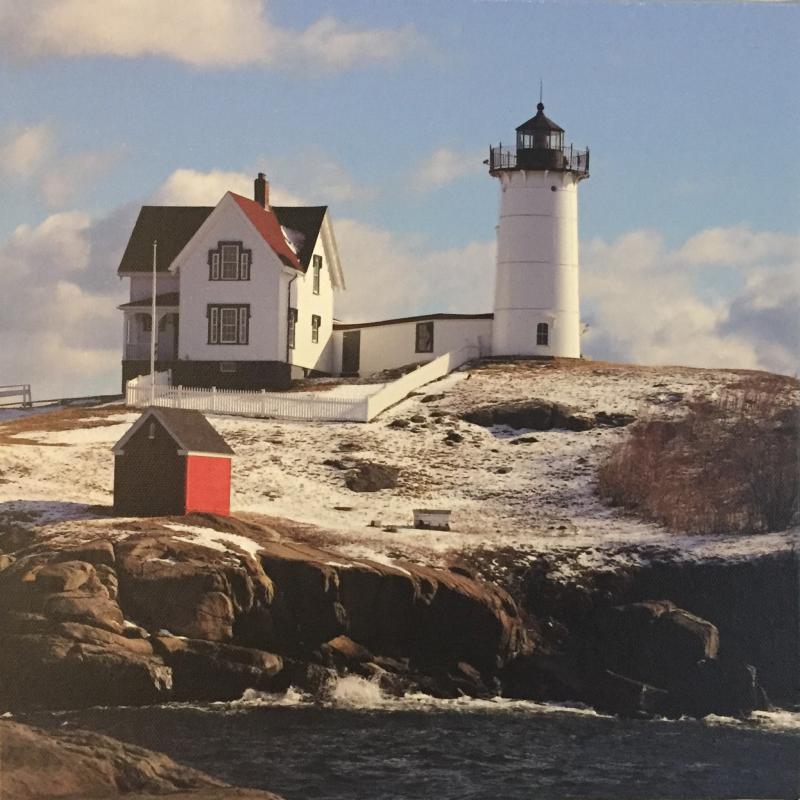 Photo: “Nubble Light” by Thomas J. Riley.