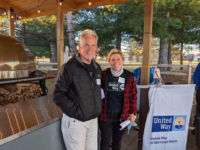 United Way Campaign Co-Chairs Bob and Barb McCue at the Campaign Finale. Courtesy of Barbara Reinertsen