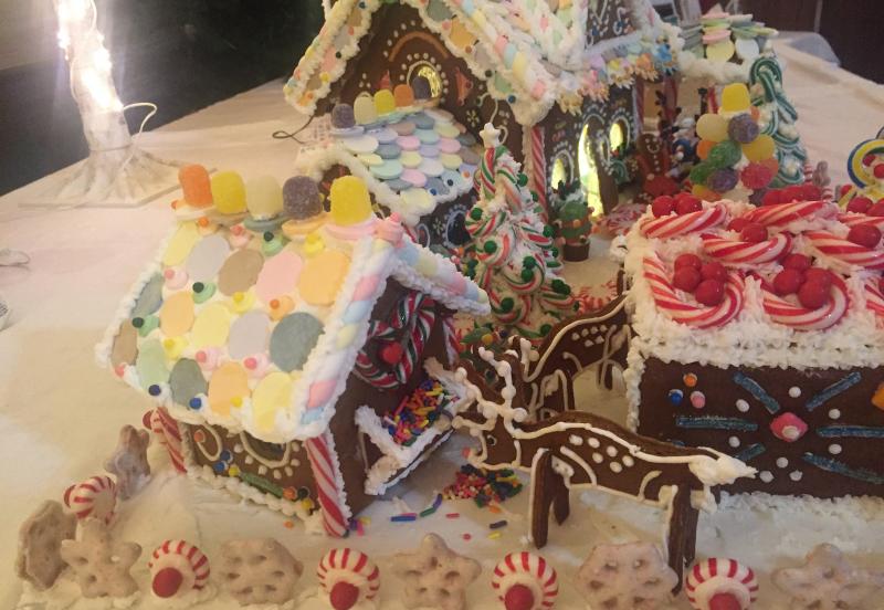 A close-up of Carla Warren’s 2020 Gingerbread Spectacular entry, “ Winter Wonderland,” that year’s Almost Most Spectacular. File photo