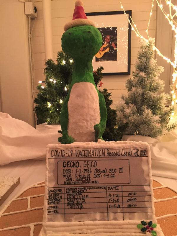 Most Hilarious! “Geico Gecko.” LISA KRISTOFF/Boothbay Register