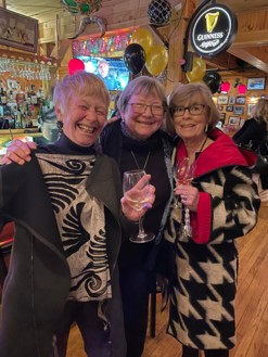 The three queens of the Boothbay region, Carole McCarthy, Tancy Mitchell and Laura Honey. Jen Mitchell photo