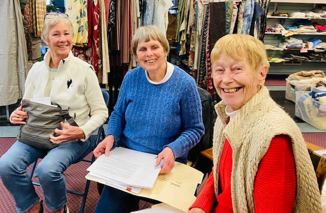 St. Andrews Auxiliary Board members, from left, Sally Eastwood, Judy Boyes and Carole McCarthy (vice president). Courtesy of St. Andrews Auxiliary