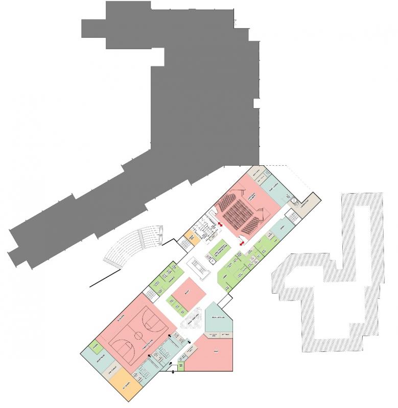 The first floor of the updated concept. Courtesy photo