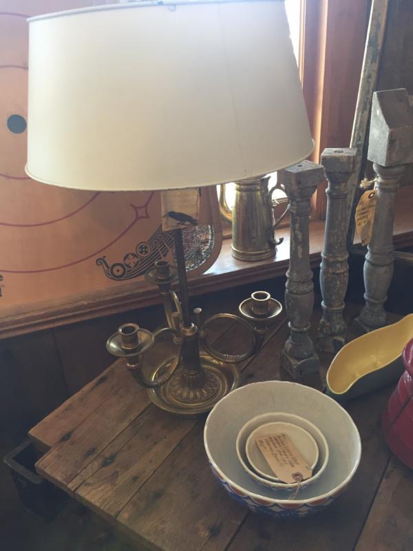 A lamp and candelabra! LISA KRISTOFF/Boothbay Register