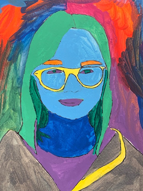 “Portrait” by Isabelle Andreasen - Grade 6. BRES. Courtesy of BRAF Isabelle Andreasen