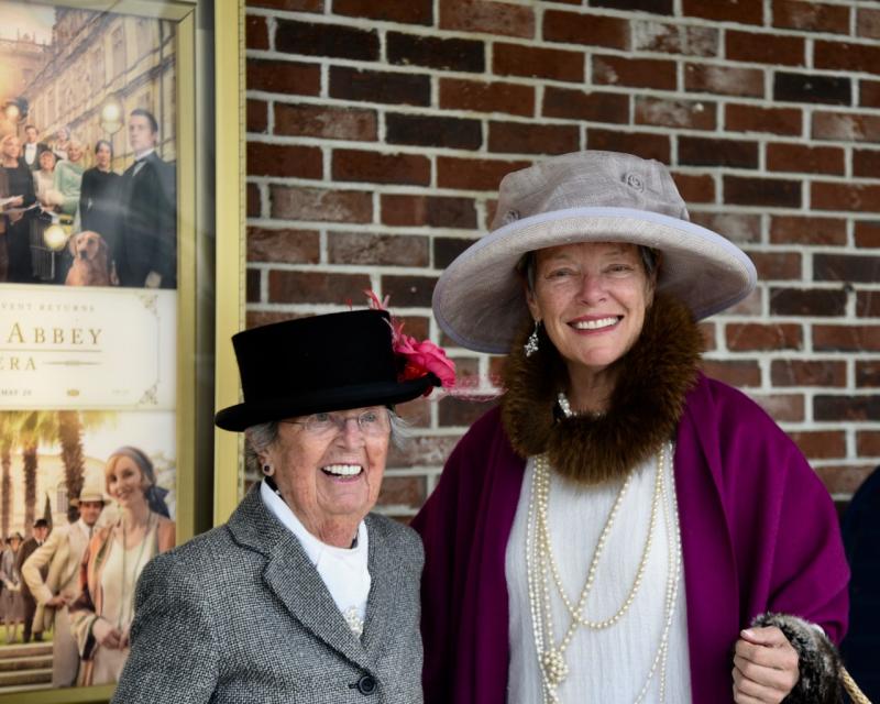 A pair of “Downton Abbey” fans in their best glad rags. Bob Crink photo