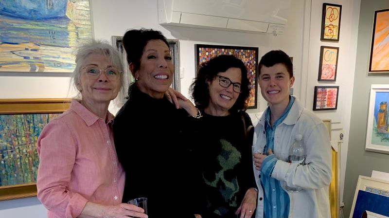 A smiling quartet at Joy to the Wind. John Seitzer photo