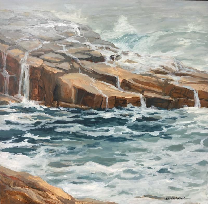 Marilyn Bedford painting in new show at BRAF. Courtesy of the gallery