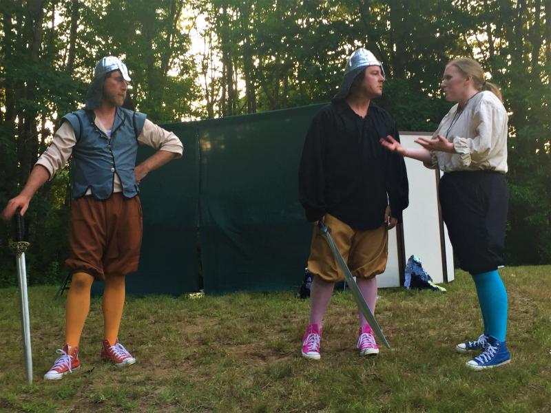 A scene from “Hamlet” ... LISA KRISTOFF/Boothbay Register