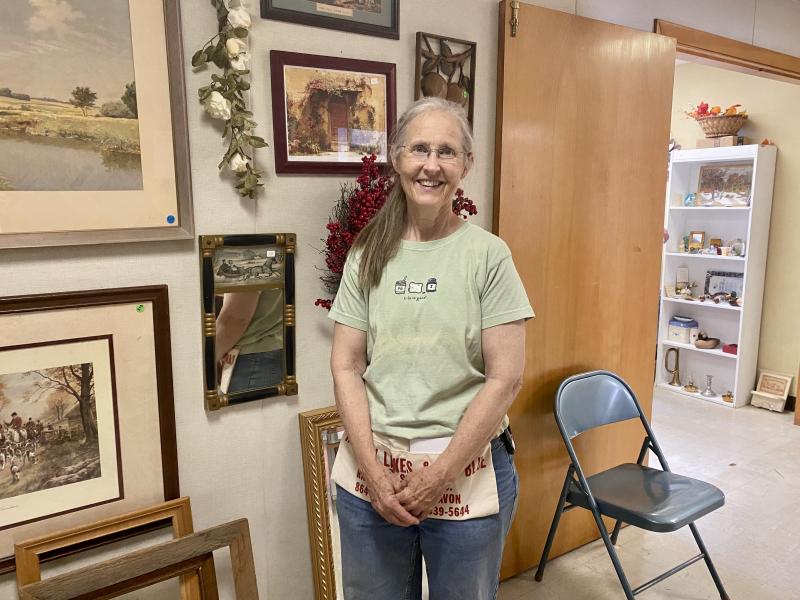 Sale coordinator Martha Barrett said the church hopes to replace the roof with the fundraiser's proceeds. ISABELLE CURTIS/Boothbay Register