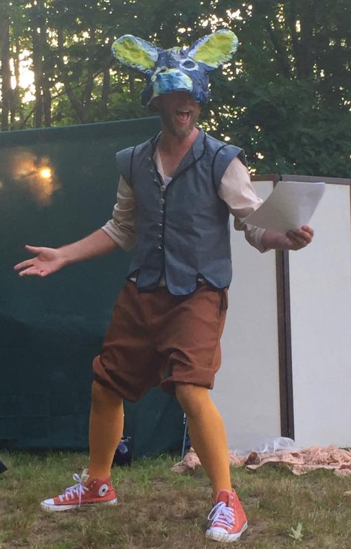 Soren Barker briefly appears as Nick Bottom from “A Midsummer NIght’s Dream.” LISA KRISTOFF/Boothbay Register