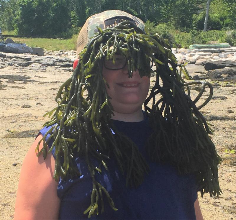 Byran Hills models the latest in nautical wigs. LISA KRISTOFF/Boothbay Register