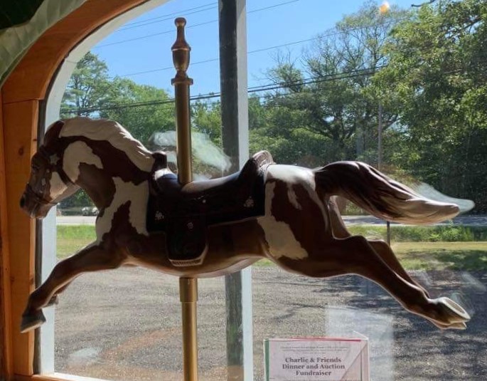 One of two painted by Suzie Speed - this one at Harbor Nutrition. Courtesy of Burke’s Island Farm