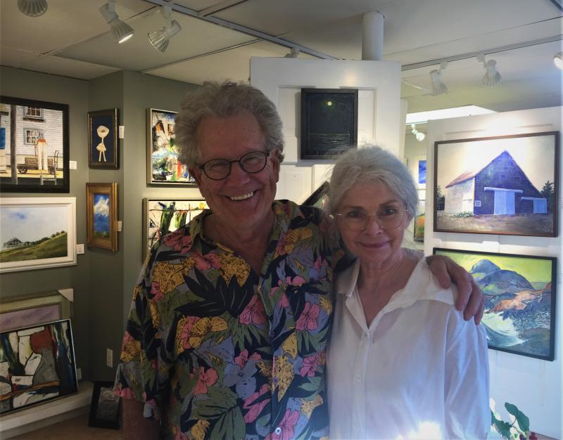 Artists John and Lynne Seitzer of Joy to the Wind. LISA KRISTOFF/Boothbay Register