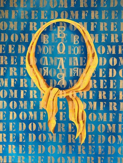 “FREEDOM” - 40” x 30” acrylic on canvas Lesia Sochor