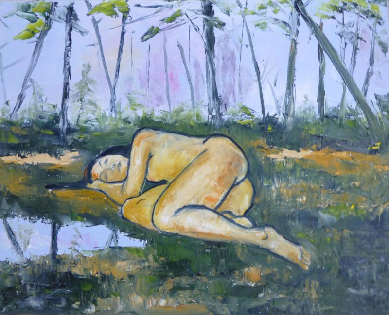 “Listening To the Sounds We Cannot See,” Lynne Seitzer from the “Myth, Memory & Monhegan” series. Lynne Seitzer