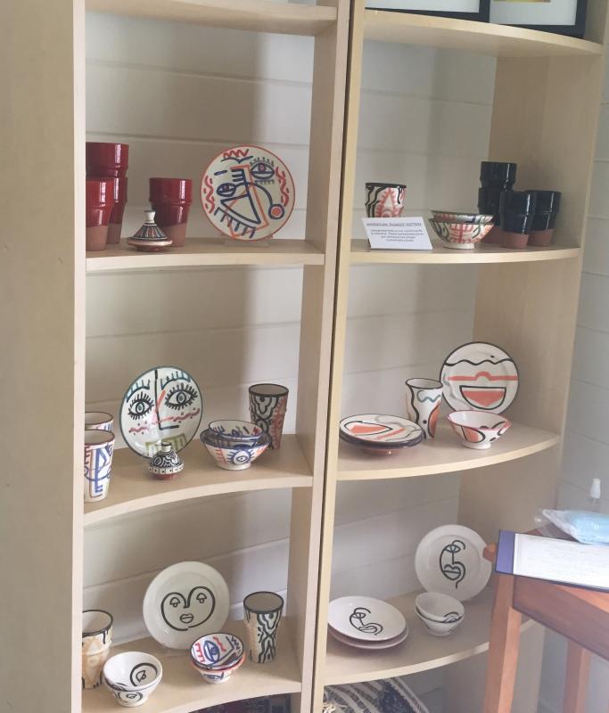 “Picasso” pottery from Morocco. LISA KRISTOFF/Boothbay Register