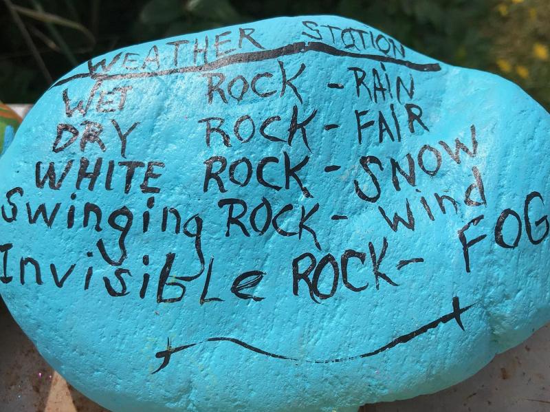 Rock weather station. Courtesy of Mari McGuire