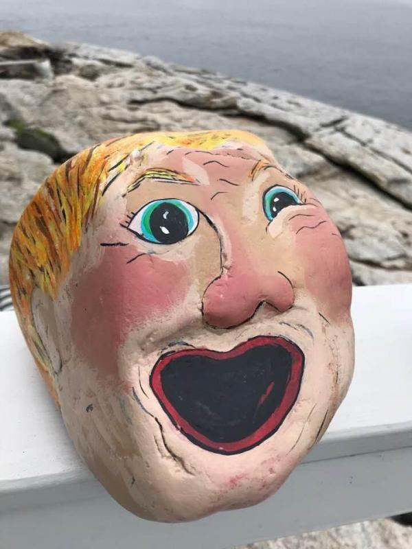 The Donald Trump rock. Courtesy of Mari McGuire