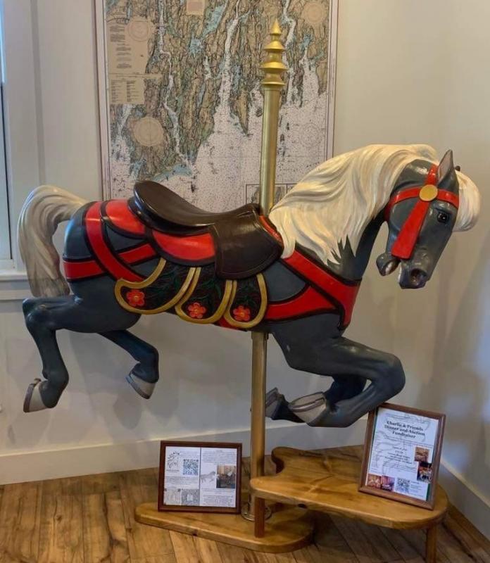 This lovely is a BBH Apparel, painted by Brandy Sliver. Courtesy of Burke’s Island Farm