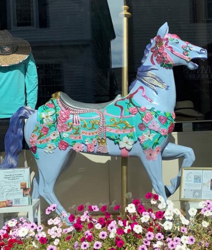 This beauty, painted by Bailey Bartlett is at Janson’s Clothing Store. Courtesy of Burke’s Island Farm