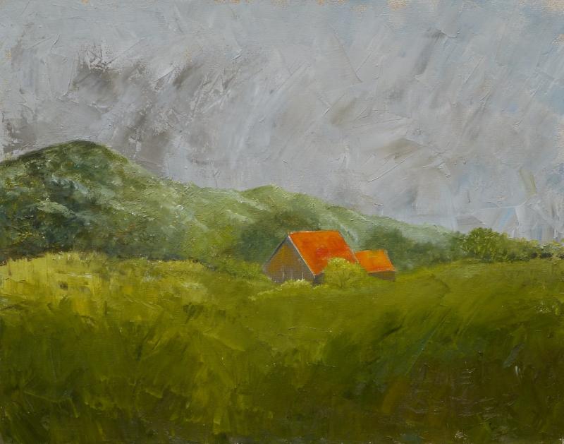 Lynne Seitzer - “Coming This Way” - 18 x 24 oil. Lynne Seitzer