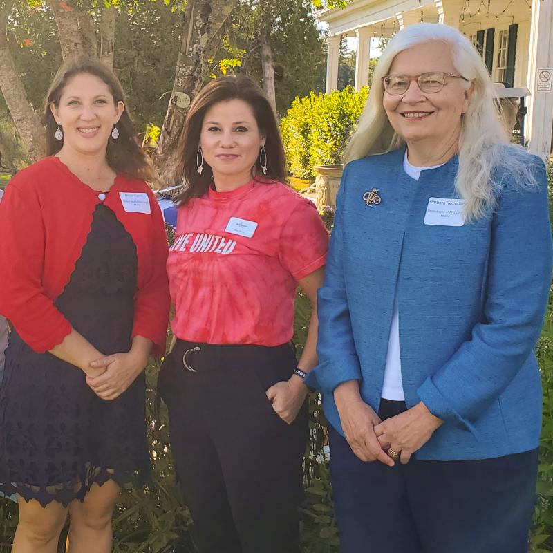 UWMCM Campaign Chair and Staff. Pictured from left are: Nicole Evans, United Way of Mid Coast Maine; Mara Pennell, Bath Savings Institution and United Way of Mid Coast Maine Board Member and Campaign Chair; Barbara Reinertsen, United Way of Mid Coast Maine. Courtesy photo
