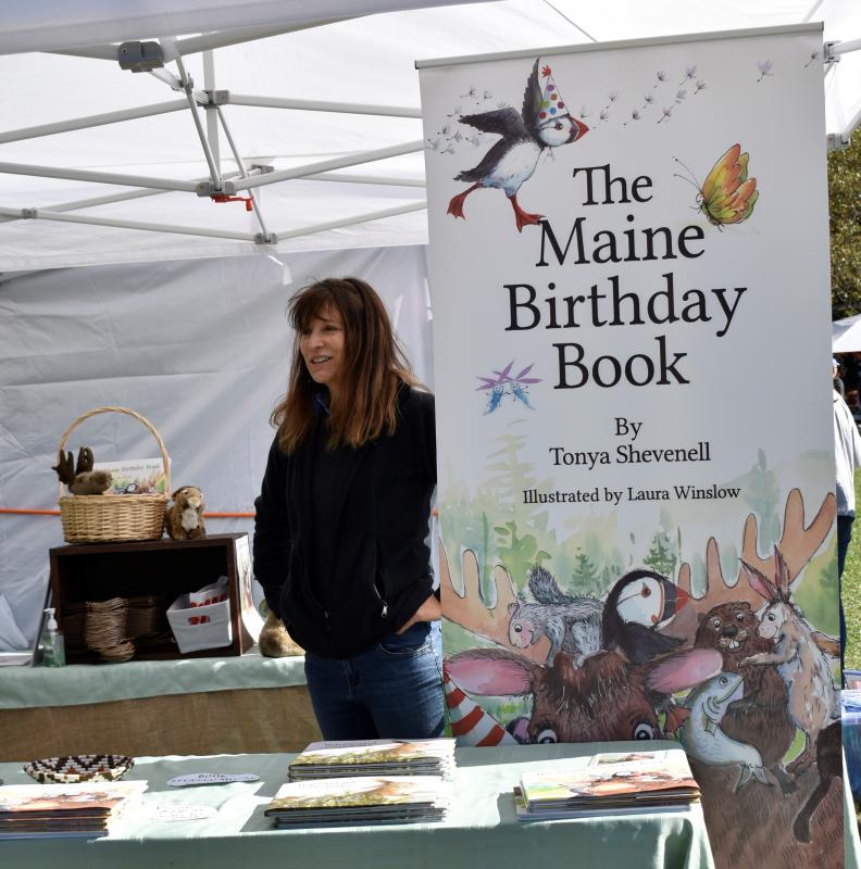 Guess which children’s author returned to the Festival? LISA KRISTOFF/Boothbay Register