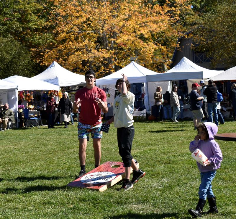 Cornhole is always a popular game. LISA KRISTOFF/Boothbay Register