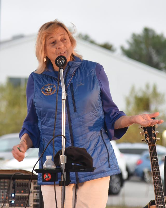 Gov. Janet Mills spoke Saturday, Oct. 15. at a campaign rally hosted by the Lincoln County Democratic Committee. Bob Crink photo