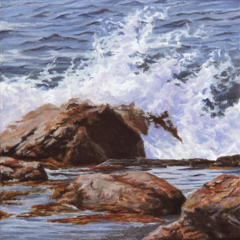 “Little Shore Break” by Will Kefauver. See more of his work in the new show running Oct. 31 - Dec. 12 at “The Grill.” Courtesy of Kim Traina Will Kefauver