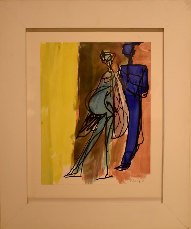 “Purple Cape” - mixed media - John Vander. John Vander