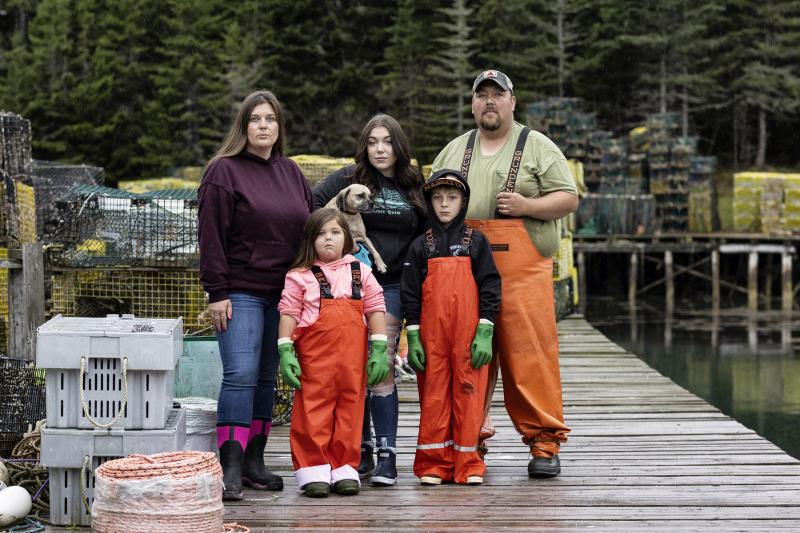 The Faulkingham family in Winter Harbor. Photo courtesy Cheryl Clegg