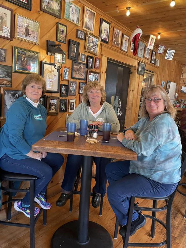 Pictured from left are Ruth Day-Jackimovicz, Kareen Nelsen and Kathy Tibbetts. Courtesy of Jen Mitchell