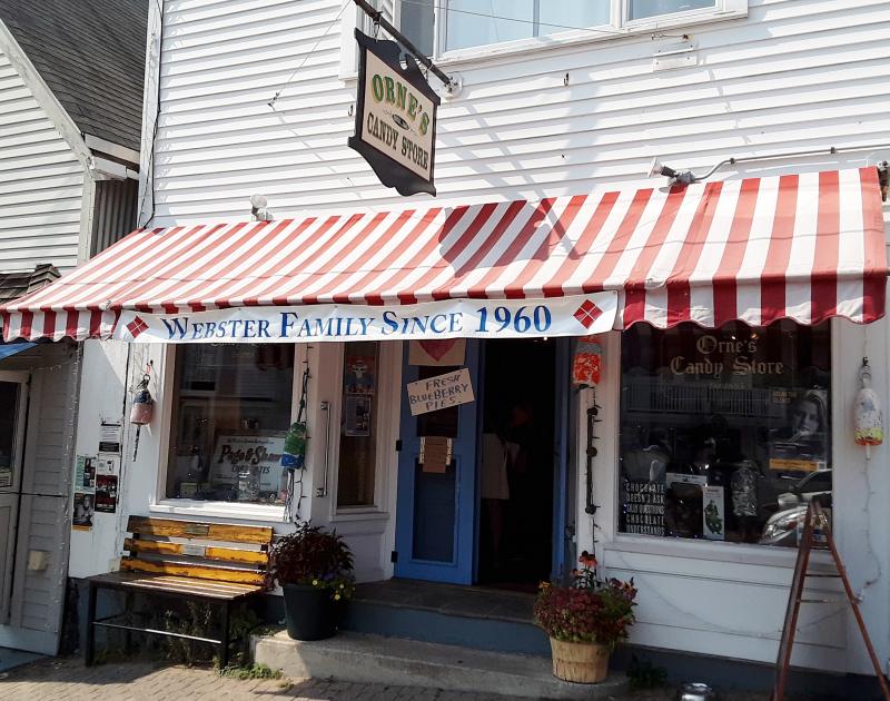 Orne’s Candy Store is still at 11 Commercial St., where it has been for 138 years. JANE CARPENTER/Boothbay Register