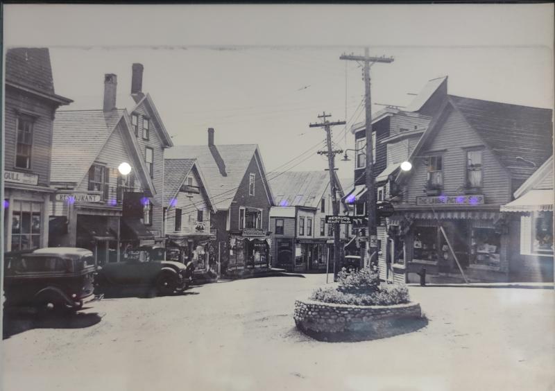 View from Orne’s to Custom House Square, circa 1952. Courtesy of John Webster