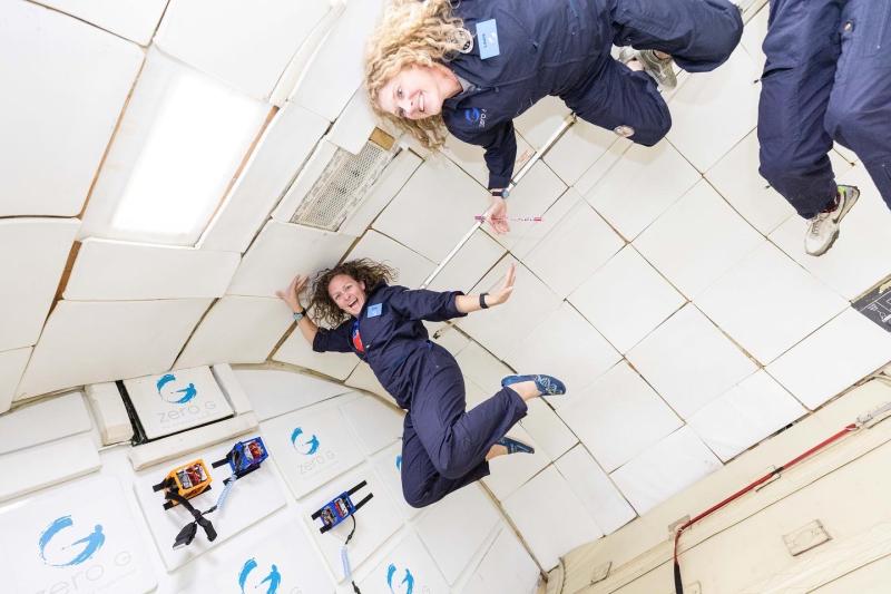 Floating around the cabin of Zero Gravity Corporation’s G-FORCE ONE. Courtesy photo