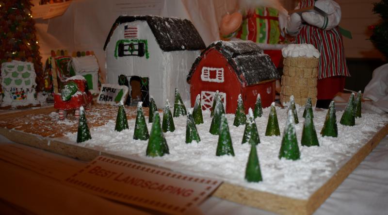 Best Landscaping: “Christmas Tree Farm” - Veda Harriman and the BRHS senior class.