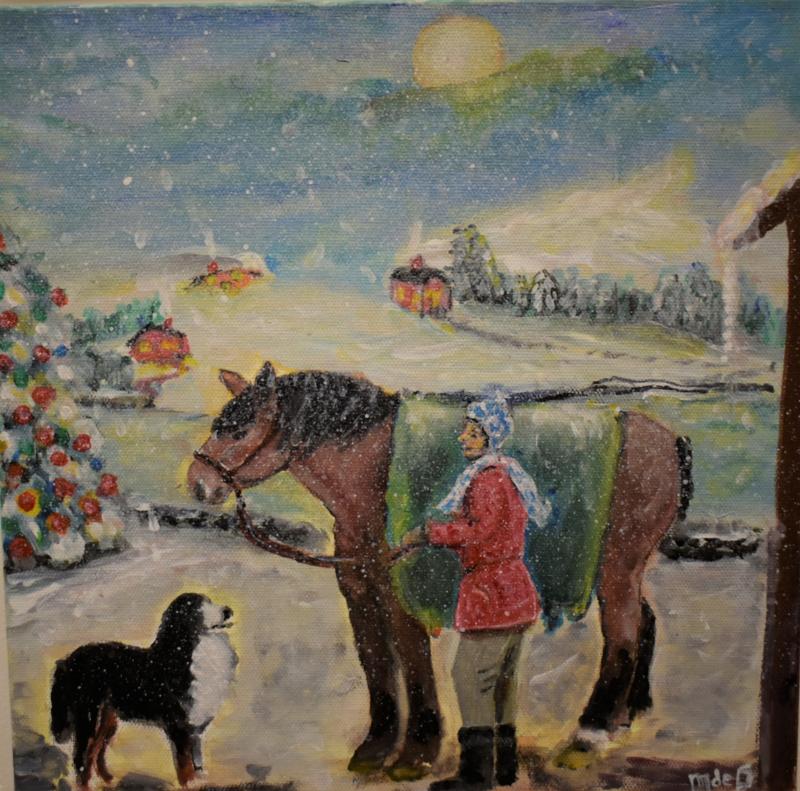 Another delightful “Winter Scene” by Marjorie deGarmo. Marjorie deGarmo
