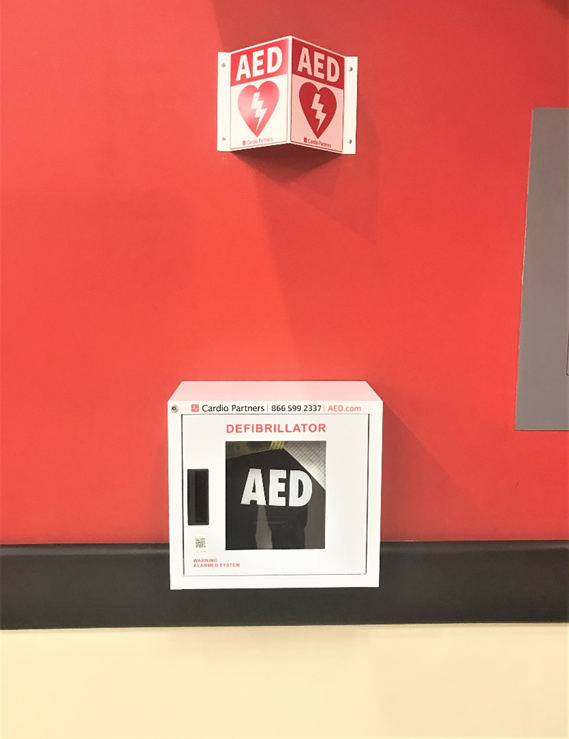 In recognition of the heart health of its customers and associates and in conjunction with American Heart Month, Hannaford Supermarkets today announced that all 185 stores throughout New England and New York will have available automated external defibrillators (AEDs). Installation of the devices is currently underway. Courtesy of Hannaford