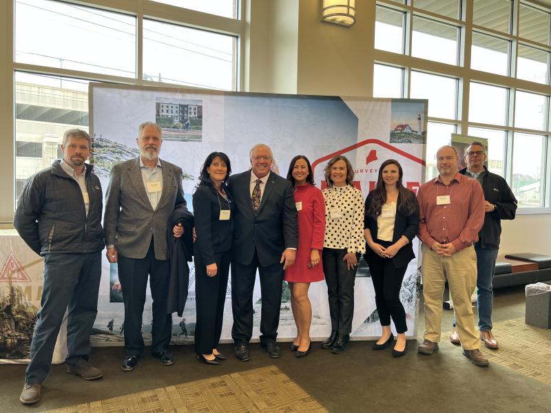 Paul Coulombe with some of his employees and friends who were on hand at the Governor’s Conference in Bangor where Coulombe received the 2023 Maine Office of Tourism’s Governor’s Award for Tourism Excellence. Courtesy of Michelle Amero