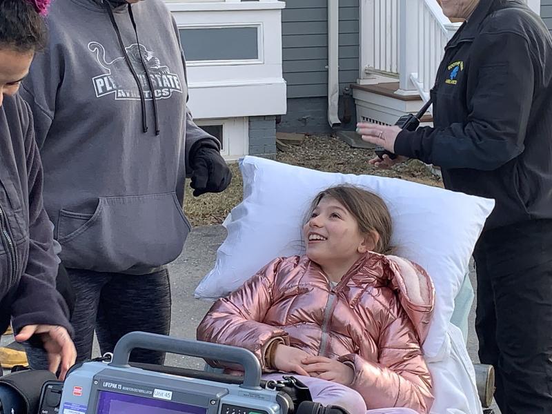 The “victim” is saved. KEVIN BURNHAM/Boothbay Register