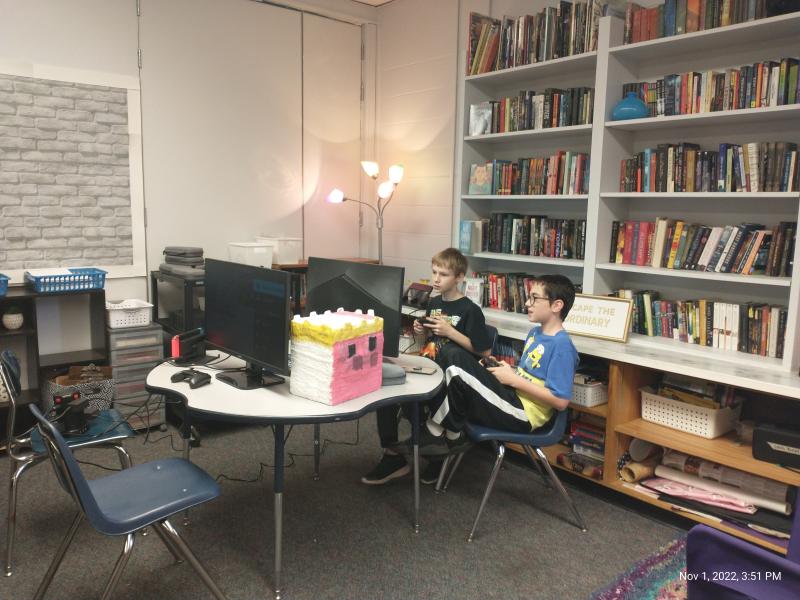 Boothbay Region Elementary School esports players. Courtesy of Shawna Kurr