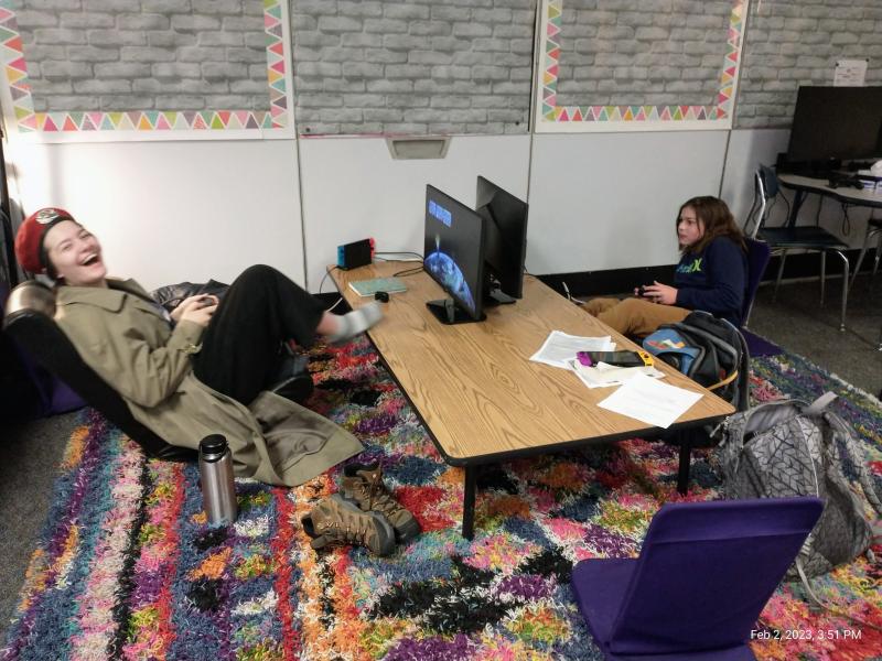 Boothbay Region Elementary School esports players. Courtesy of Shawna Kurr