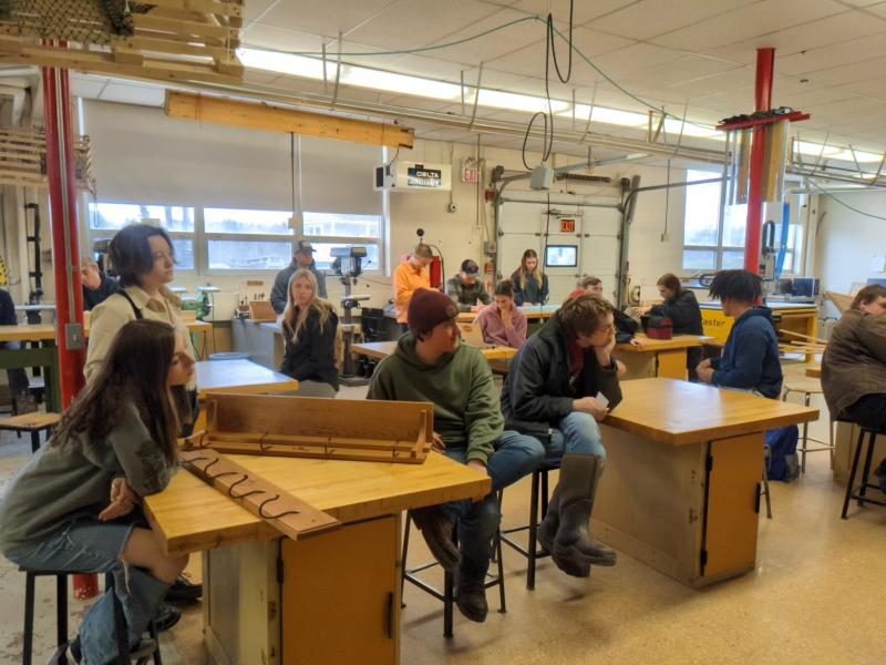 2023’s Making and Marketing class at Boothbay Region High School. CANDI JONETH/Boothbay Register
