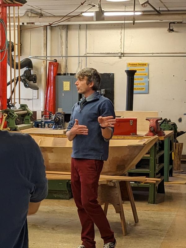 Nick Scott gets the class started. CANDI JONETH/Boothbay Register