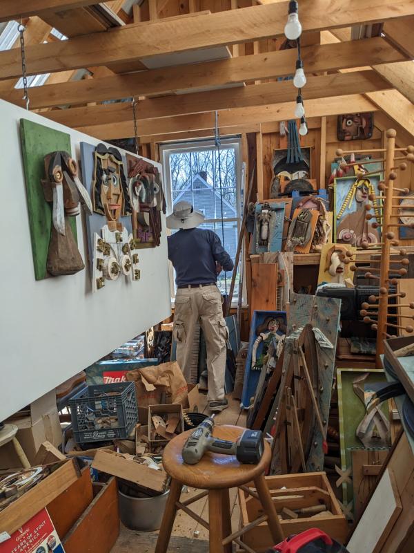 Inside the studio. CANDI JONETH/Boothbay Register