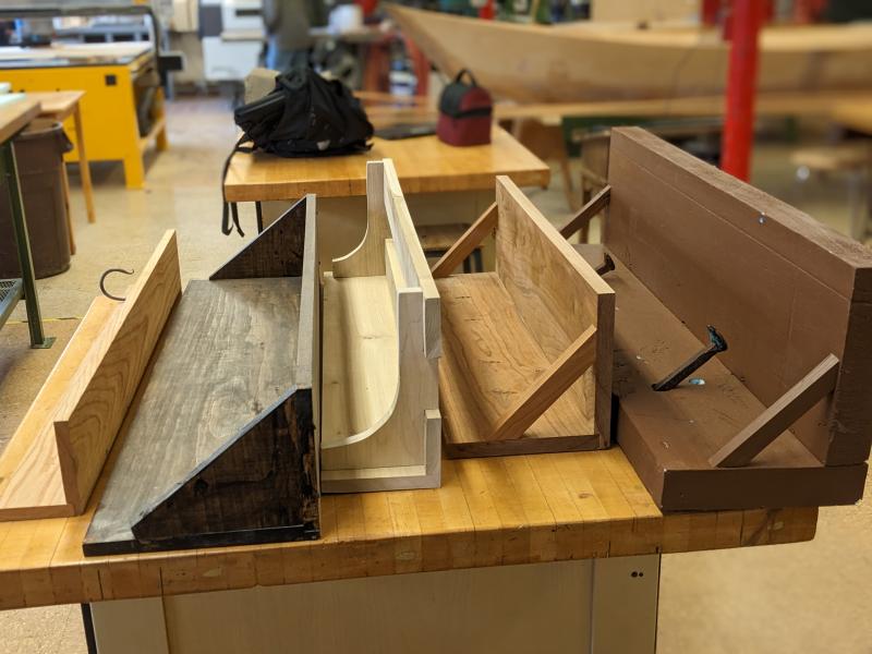 Coatboard prototypes. CANDI JONETH/Boothbay Register