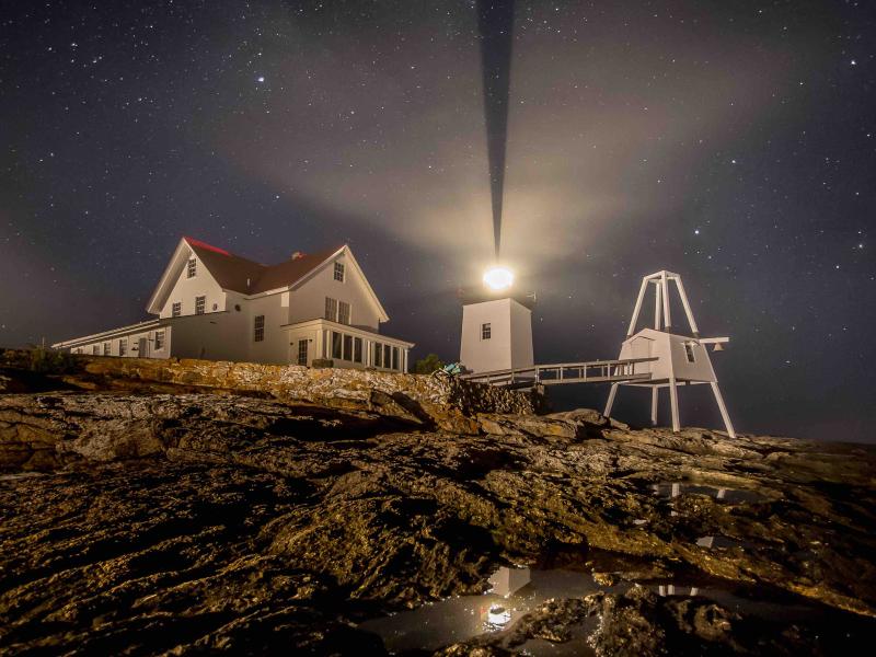 USA Stars & Lights: Portraits from the Dark features this photo of Hendricks Head Light as one of its 160 lighthouses. (starsandlighthouses.com) Courtesy of David Zapatka