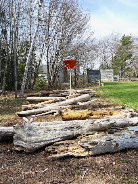 Driftwood is delivered to Southport Central School. Courtesy photo